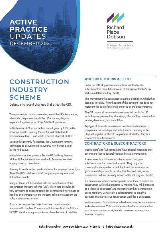 Construction Industry Scheme