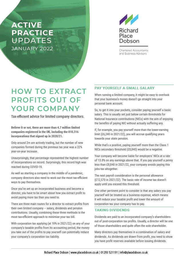 How to Extract Profits out of your Company