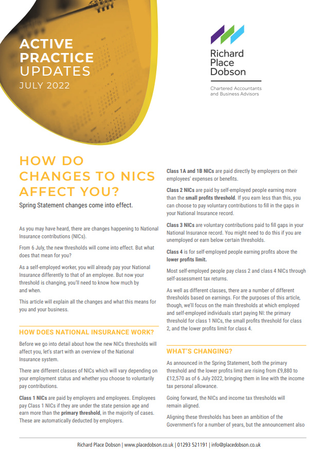 How Do Changes To NICS Affect You?