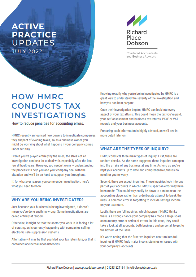 How HMRC Conducts Tax Investigations