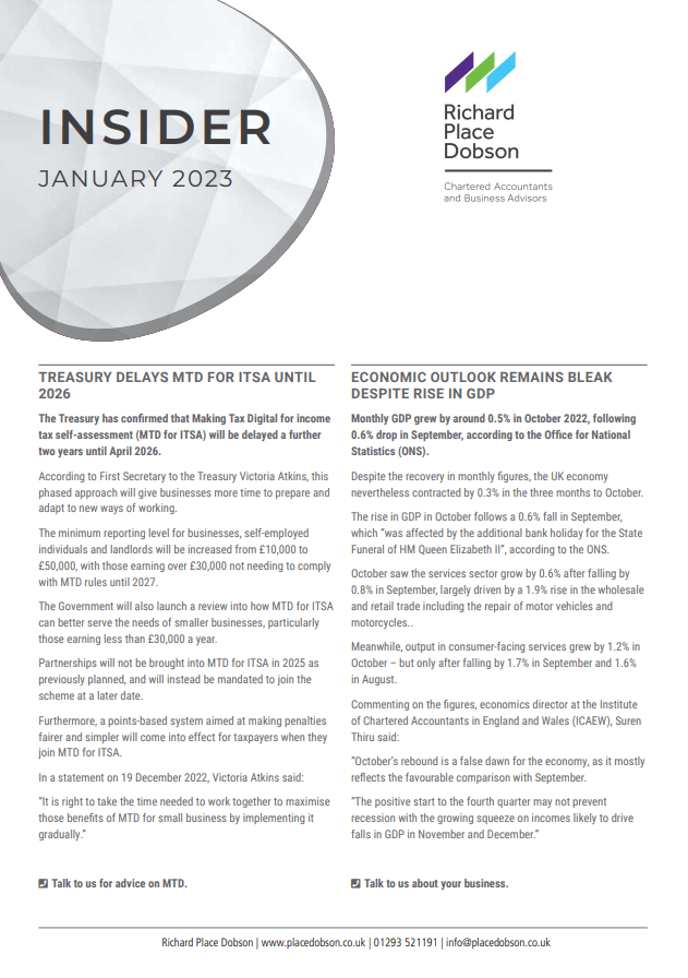 Insider January 2023